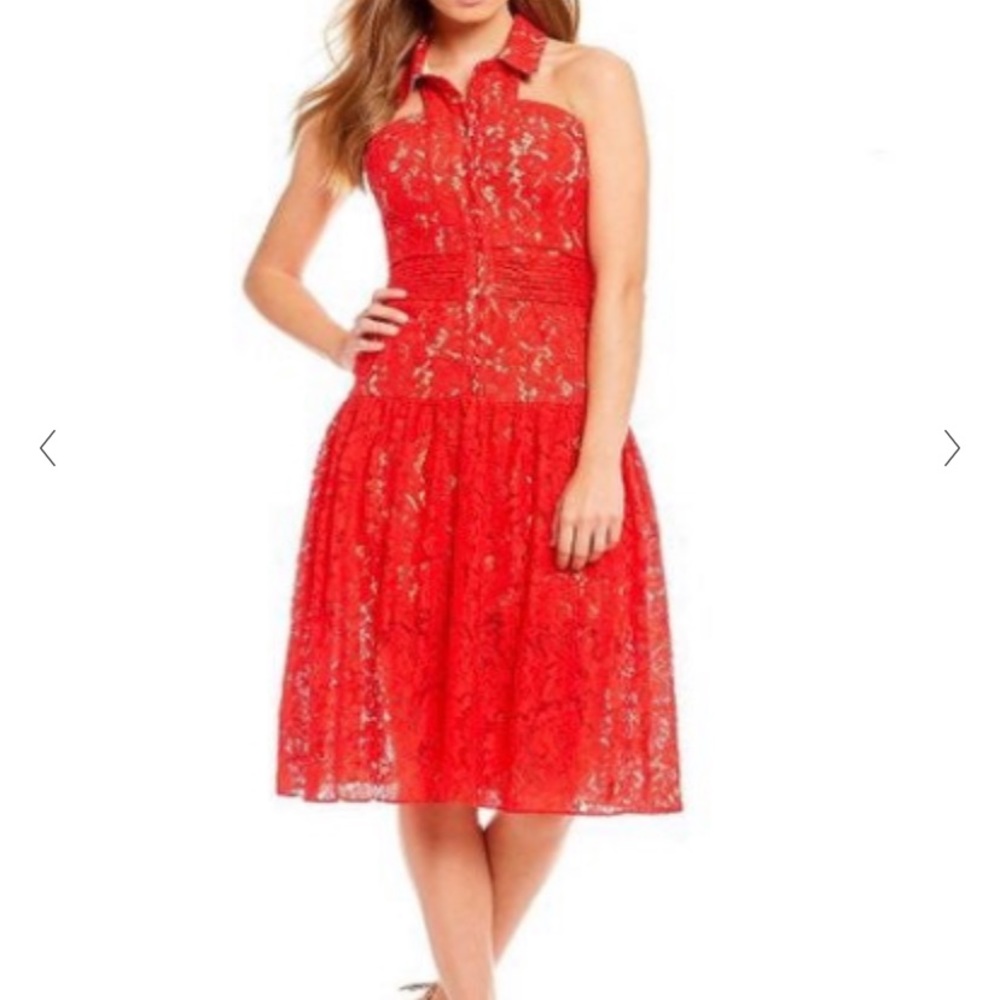 Gianni Bini NWOT Red Lace Dress
